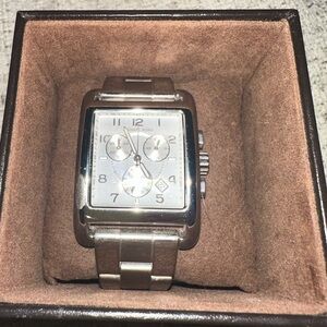 brand new never used silver michael kors unisex watch square face